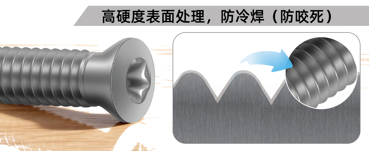 Countersunk Tooling Screw M2.5 (SCM435 alloy steel, class 12.9, plain as machined, Torx head, countersunk) — L 7.2 mm