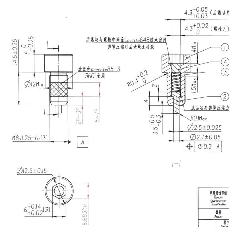 Spring Locating Pin M8thread installation Type - Spring Locating Pin (Threaded Mount)