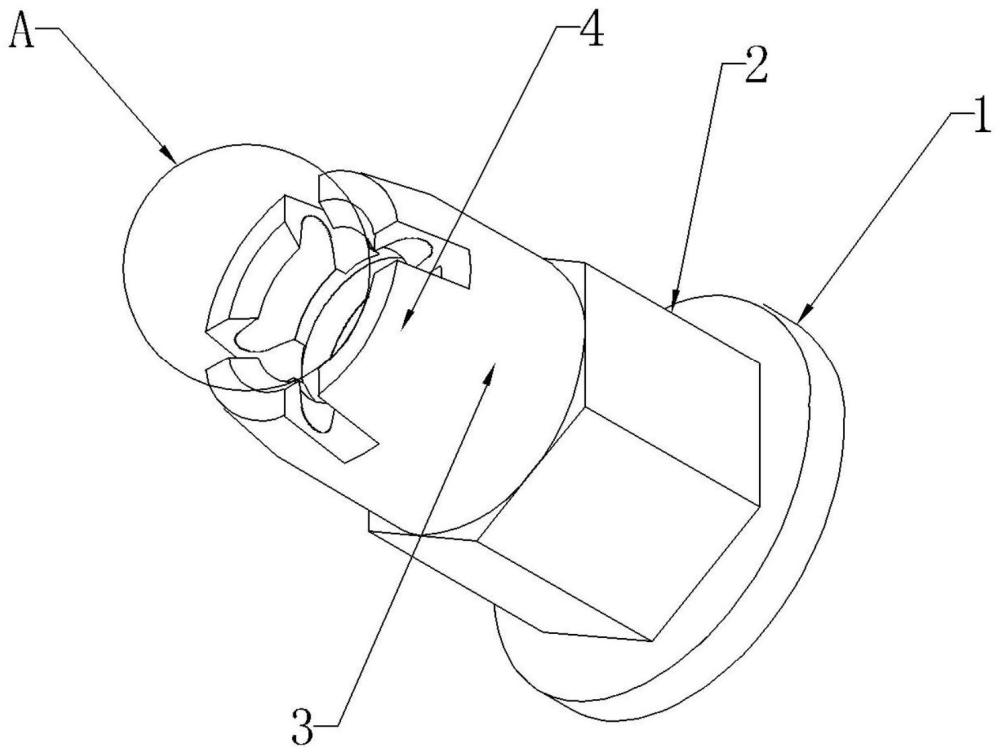 A precision detection device for nut tappingAbstract Drawings