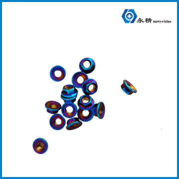 Blueing Hexagonal Flange Nut for Motorcycle and Electric Veh