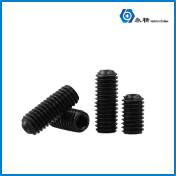Black 304 Stainless Steel Flat Point Set Screw