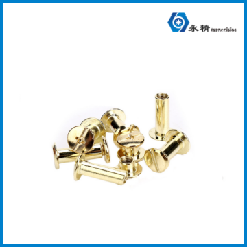 Golden Male-Female Account Book Screw Rivet
