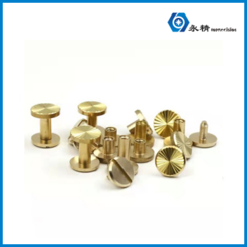 Brass Sunflower Male-Female Rivet