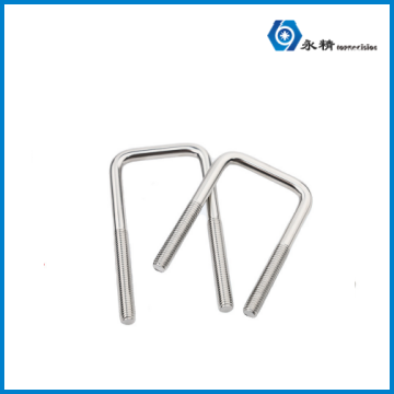 U-Shaped Right-Angle Square Clip Fixed Hose Clamp Screw