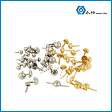 Gold Two-Pronged Rivet, Kindergarten DIY Two-Pronged Mushroo