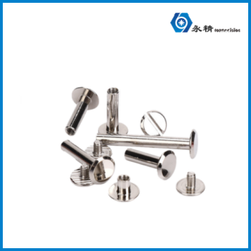 Cross/Flat Head Male-Female Rivet for Cookbooks, Account Boo